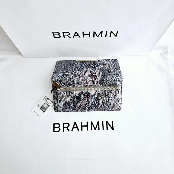 NWT Brahmin ICY PYTHON Ady Wallet